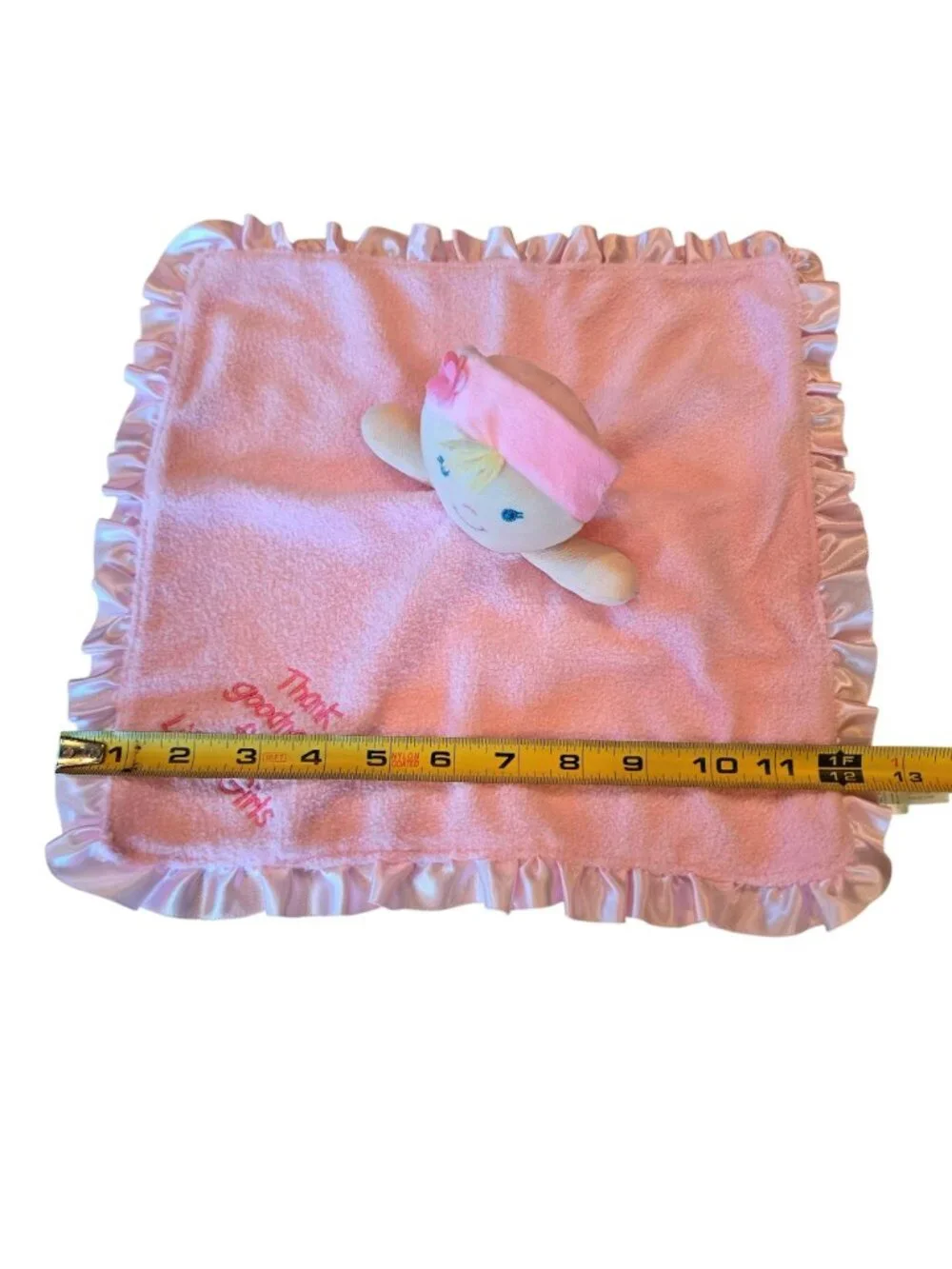 Kids Preferred Thank Goodness for Little Girls Pink Doll Lovey Security Blanket